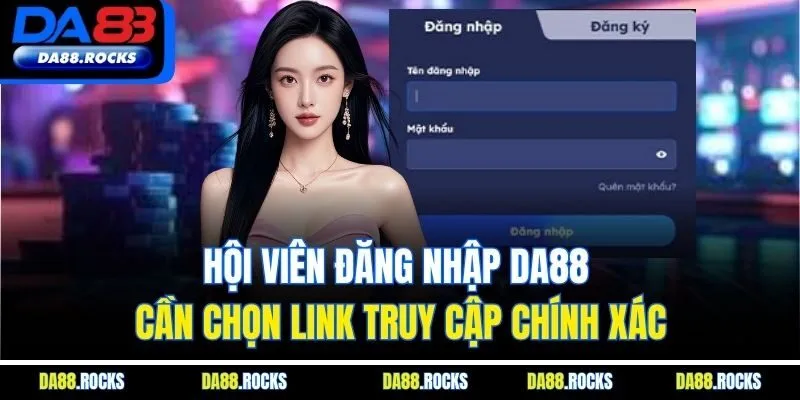 Hội viên đăng nhập DA88 cần chọn link truy cập chính xác