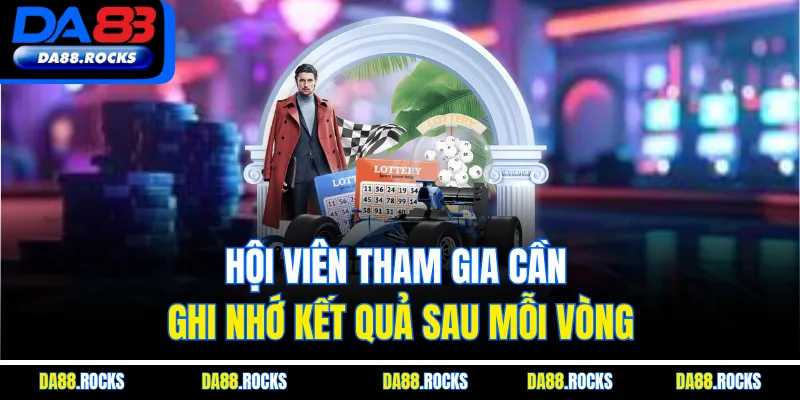 Hội viên tham gia cần ghi nhớ kết quả sau mỗi vòng